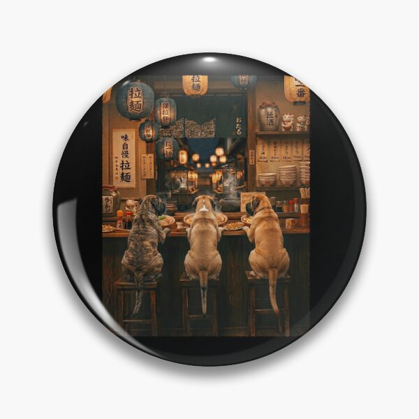 Item preview, Japanese English Mastiff Art Ramen Noodle Foodie Dog Lover designed and sold by DoodleTortle.