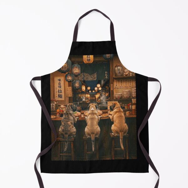 Item preview, Japanese English Mastiff Art Ramen Noodle Foodie Dog Lover designed and sold by DoodleTortle.