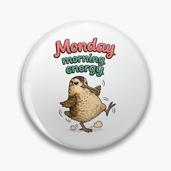 Item preview, Woodcock Bird-coded  Monday morning energy designed and sold by Yellowriversss.
