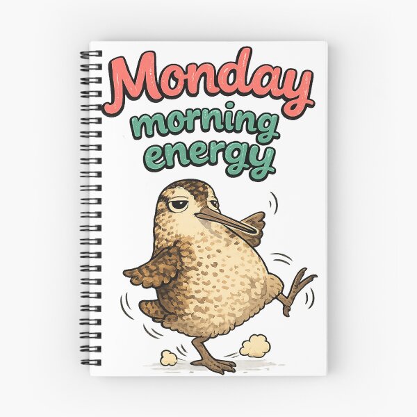 Item preview, Woodcock Bird-coded  Monday morning energy designed and sold by Yellowriversss.