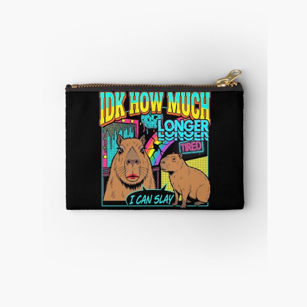 Item preview, IDK How Much Longer I Can Slay Capybara Pop Art designed and sold by Kitkin.