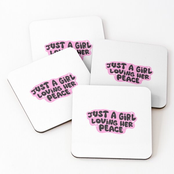 Item preview, Just a girl loving her peace designed and sold by pinkyfish1010.
