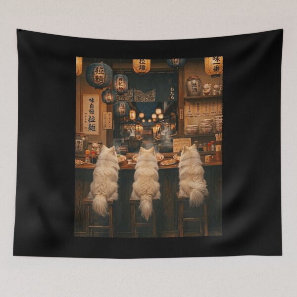 Item preview, Japanese German Spitz Art Ramen Noodle Foodie Dog Lover designed and sold by DoodleTortle.