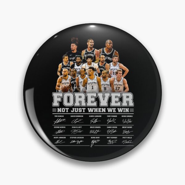 Item preview, San Antonio Spurs forever not just when we win, team college designed and sold by STVSpinsDesign.