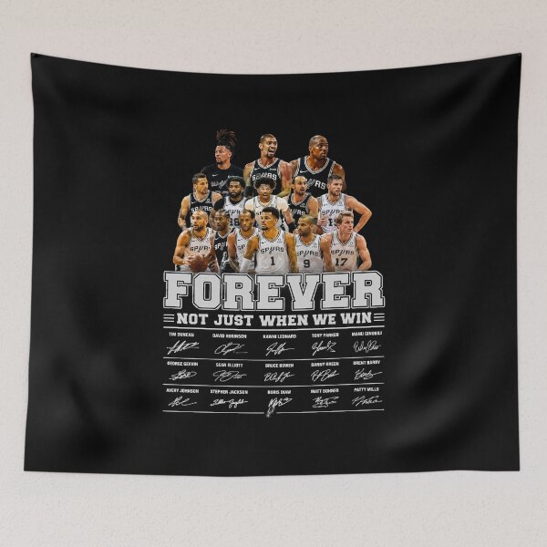 Item preview, San Antonio Spurs forever not just when we win, team college designed and sold by STVSpinsDesign.