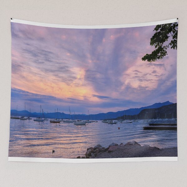 Item preview, Dusk at Bardolino on Lake Garda designed and sold by Violaman.