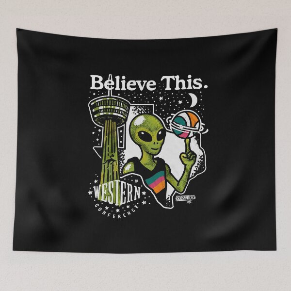 Item preview, San Antonio Spurs NBA Western Conference Finals 2026 Believe This Alien designed and sold by STVSpinsDesign.