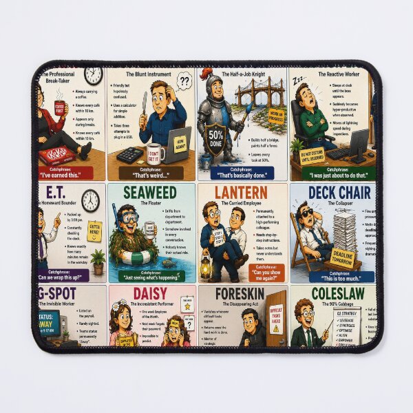 Item preview, Workplace Characters Collection | Funny Office Archetypes designed and sold by P’s Silly stuff.
