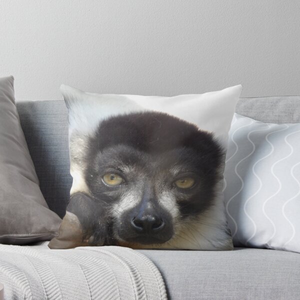 Item preview, Black and White Ruffed Lemur Close-up designed and sold by Vixeni.