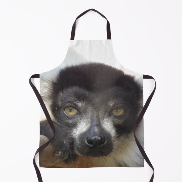Item preview, Black and White Ruffed Lemur Close-up designed and sold by Vixeni.