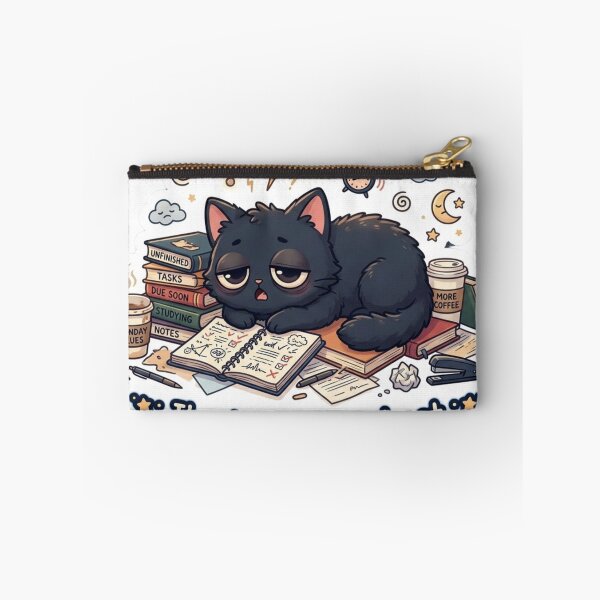 Item preview, Mentally Exhausted Cat designed and sold by Elviqus Shop.
