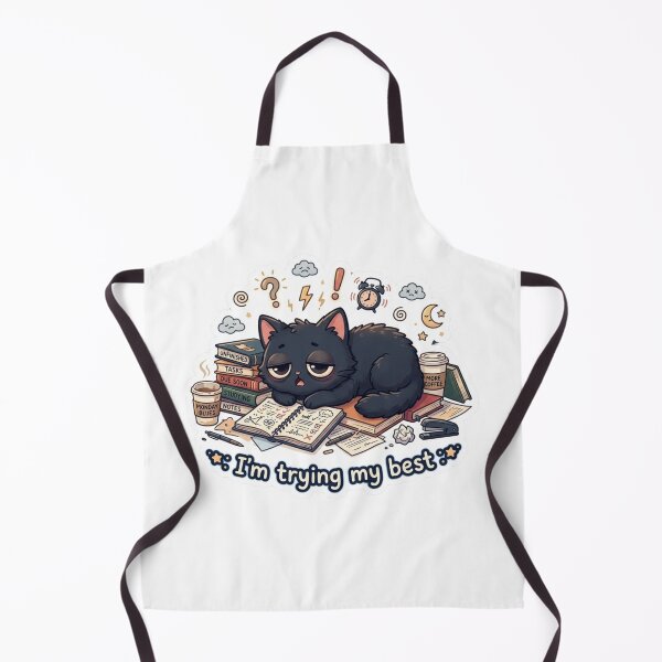 Item preview, Mentally Exhausted Cat designed and sold by Elviqus Shop.