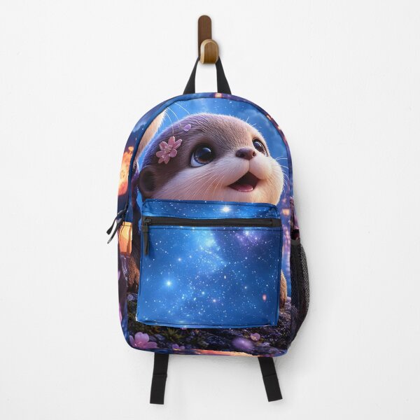 Item preview, Baby Otter Stargazing Fantasy Art designed and sold by sigmaartstudio.