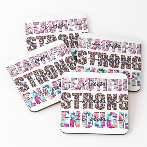 Item preview, Beautiful Strong Enough Floral Leopard Typography designed and sold by Core design hub .