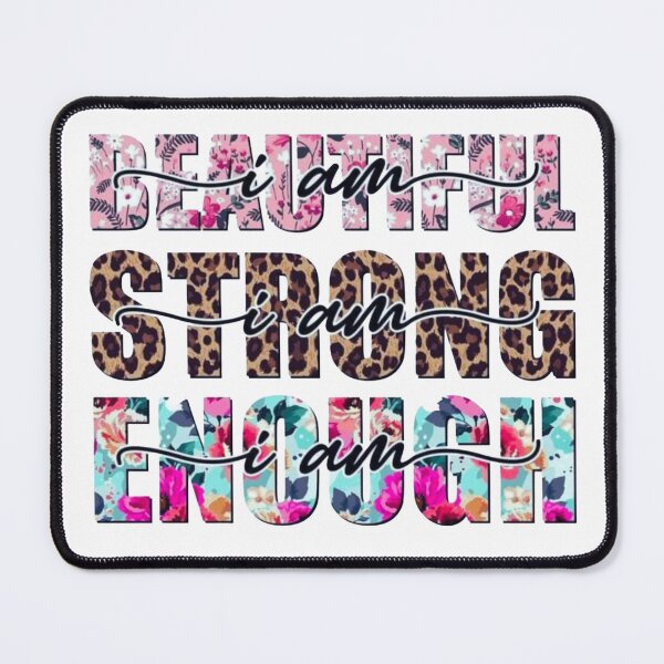 Item preview, Beautiful Strong Enough Floral Leopard Typography designed and sold by Core design hub .