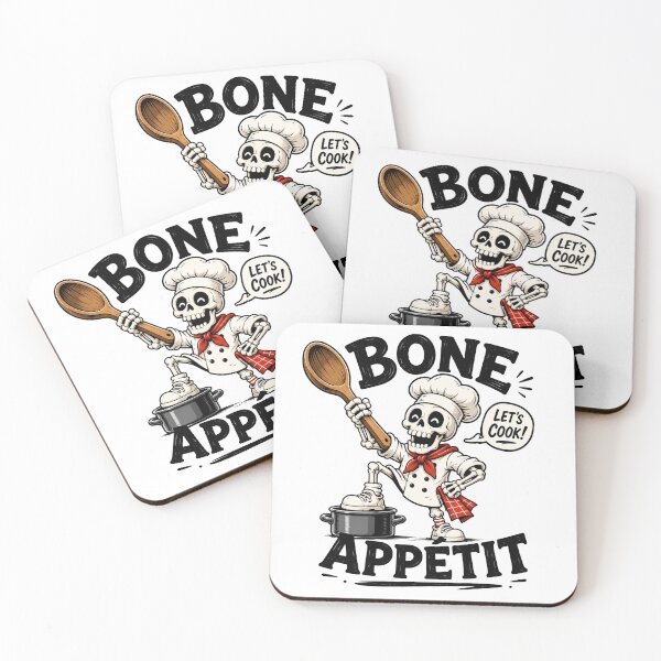 Item preview, Bone Appétit Skeleton Chef – Funny Cooking Meme Design designed and sold by Vector Habit.