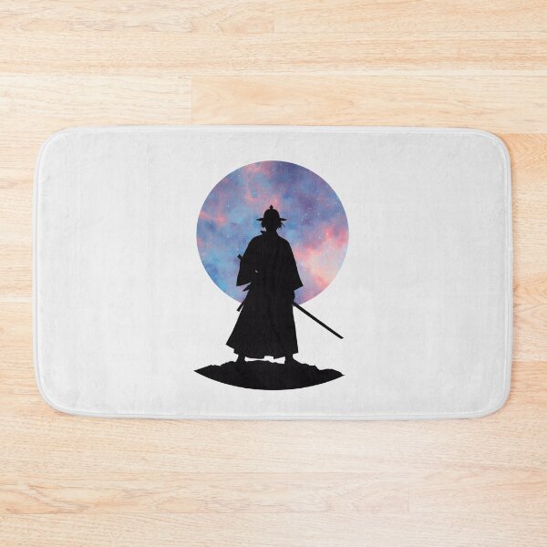 Item preview, Cosmic Samurai Silhouette Nebula Warrior Art designed and sold by PixelQ.
