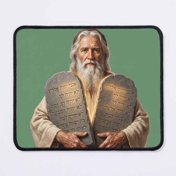 Item preview, Moses With The Ten Commandments designed and sold by RRRShop.