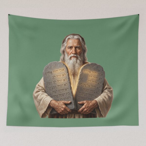 Item preview, Moses With The Ten Commandments designed and sold by RRRShop.