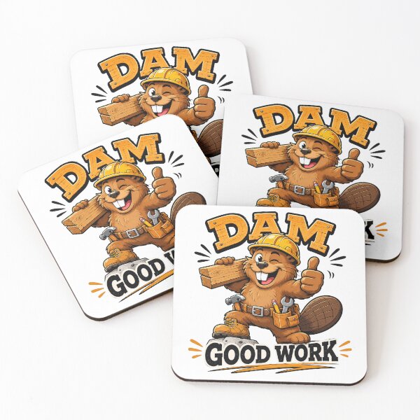 Item preview, Damn Good Work Beaver – Funny Construction Meme Design designed and sold by Vector Habit.