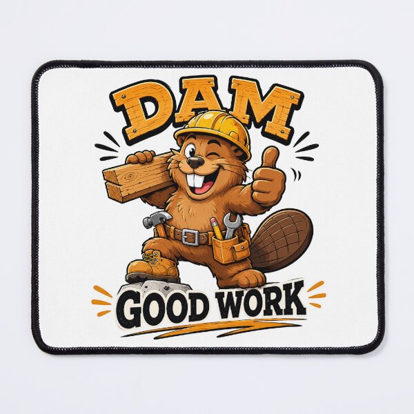 Item preview, Damn Good Work Beaver – Funny Construction Meme Design designed and sold by Vector Habit.