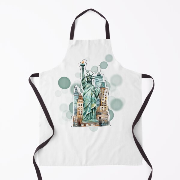Item preview, Statue of Liberty with New York Skyline Travel Design designed and sold by iamKRUK.