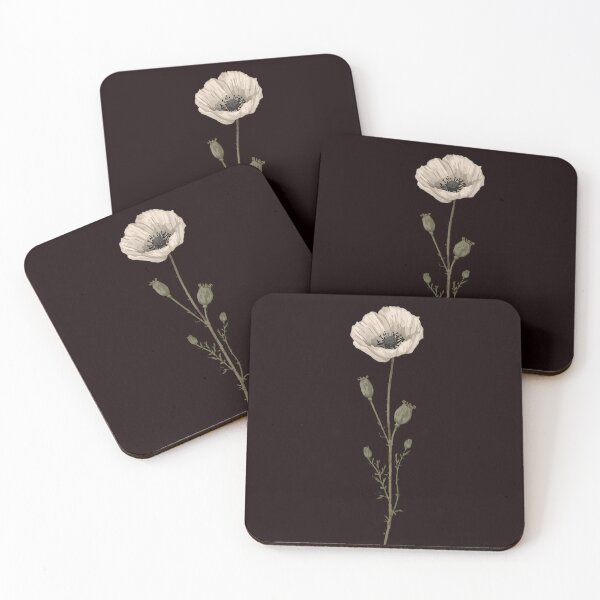 Item preview, Dried Poppy Botanical Minimal Floral Art Print designed and sold by KooksStudio.