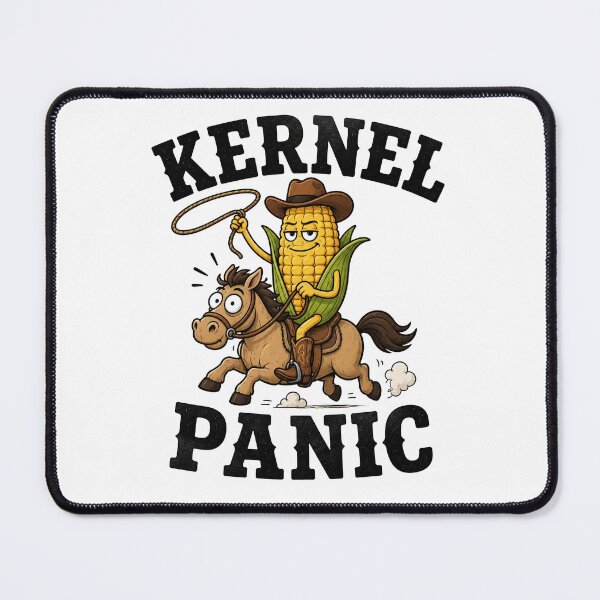 Item preview, Kernel Panic Cowboy Corn – Funny Western Food Meme Design designed and sold by Vector Habit.