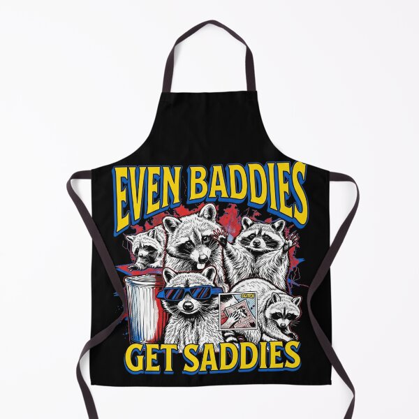 Item preview, Even Baddies Get Saddies Raccoon Squad Funny Trash Panda Art designed and sold by Kitkin.