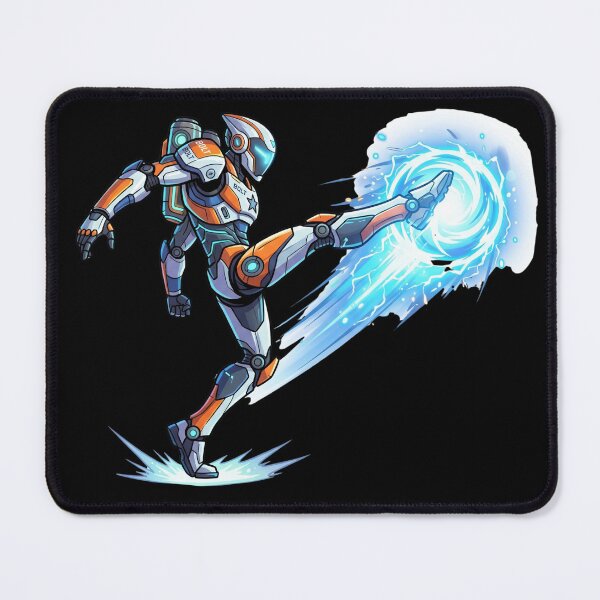 Item preview, Robot Footballer — Futuristic Football Cartoon Science Fiction designed and sold by David Mateo ArtWorks.