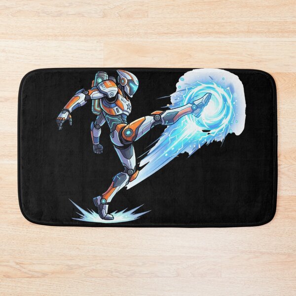 Item preview, Robot Footballer — Futuristic Football Cartoon Science Fiction designed and sold by David Mateo ArtWorks.