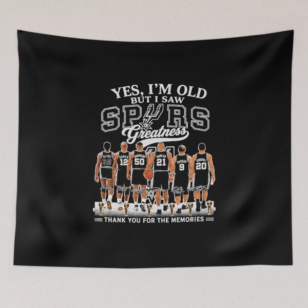Item preview, Official San Antonio Spurs back view of player yes I am old but I saw Spurs greatness signatures designed and sold by STVSpinsDesign.