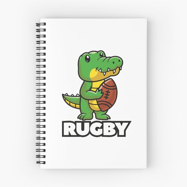 Item preview, Cute Crocodile Rugby Mascot Alligator Cartoon Sticker designed and sold by topprinting.