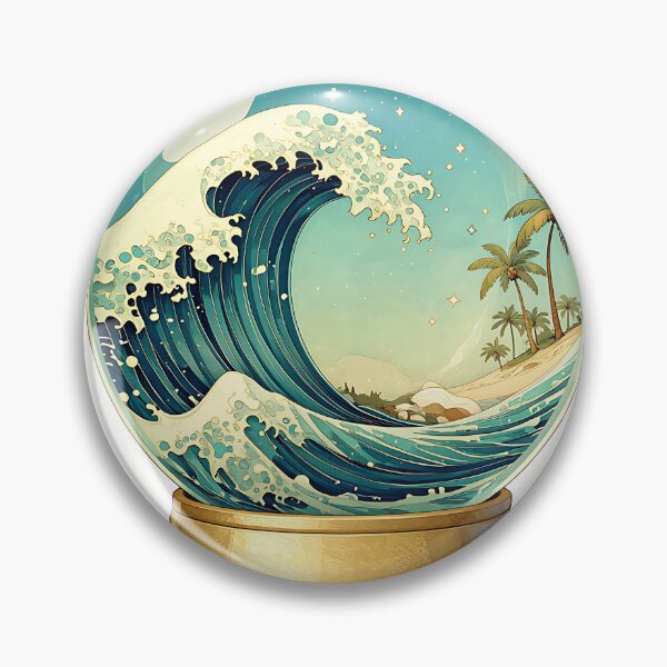 Item preview, Ocean Wave Snow Globe Beach | Magical Coastal Wanderlust Design designed and sold by Lyrical Soul.