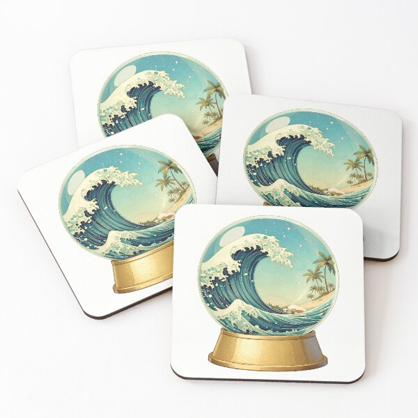 Item preview, Ocean Wave Snow Globe Beach | Magical Coastal Wanderlust Design designed and sold by Lyrical Soul.