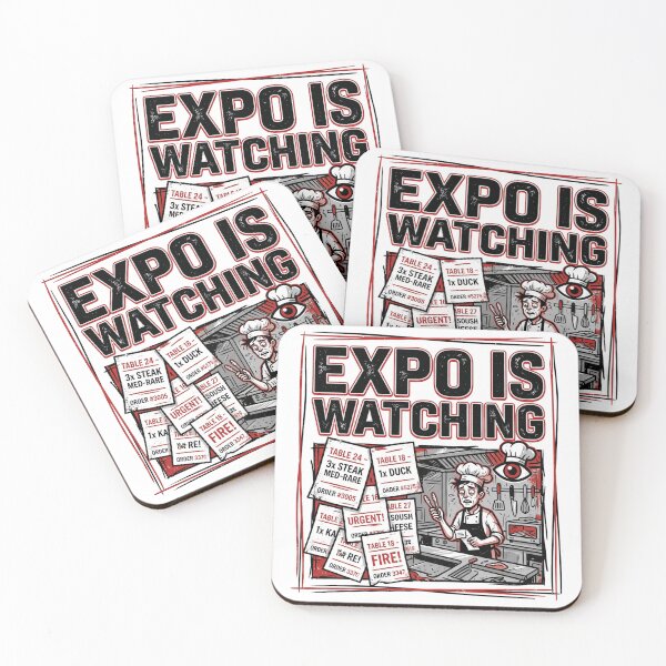 Item preview, Expo Is Watching Shirt - Funny Chef & Line Cook Back of House Humor designed and sold by BrewChef.