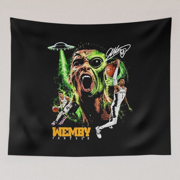Item preview, San Antonio Spurs Victor Wembanyama Wemby Alien Piece designed and sold by STVSpinsDesign.
