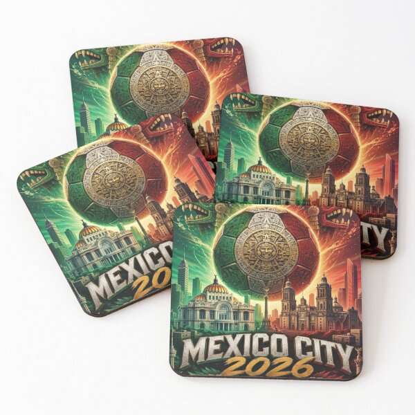 Item preview, Mexico City 2026 Soccer Host City Aztec Fan Art designed and sold by Aram250.