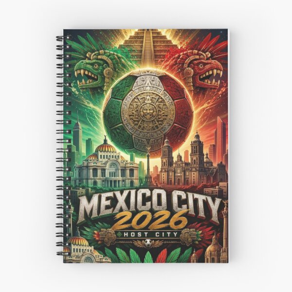 Item preview, Mexico City 2026 Soccer Host City Aztec Fan Art designed and sold by Aram250.