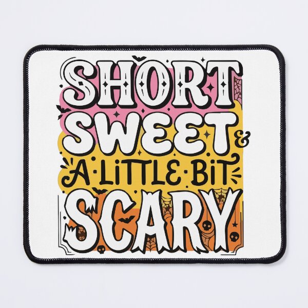 Item preview, Short Sweet & A Little Bit Scary - Cute Halloween Design designed and sold by Vanilla-Girl.