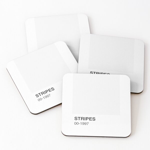Item preview, Stripes Artist White Colour Swatch - Full Width designed and sold by The Colourful Game.
