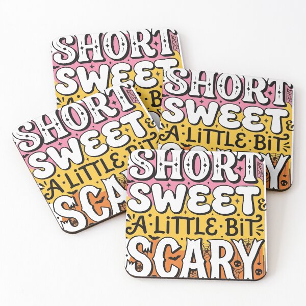 Item preview, Short Sweet & A Little Bit Scary - Cute Halloween Design designed and sold by Vanilla-Girl.