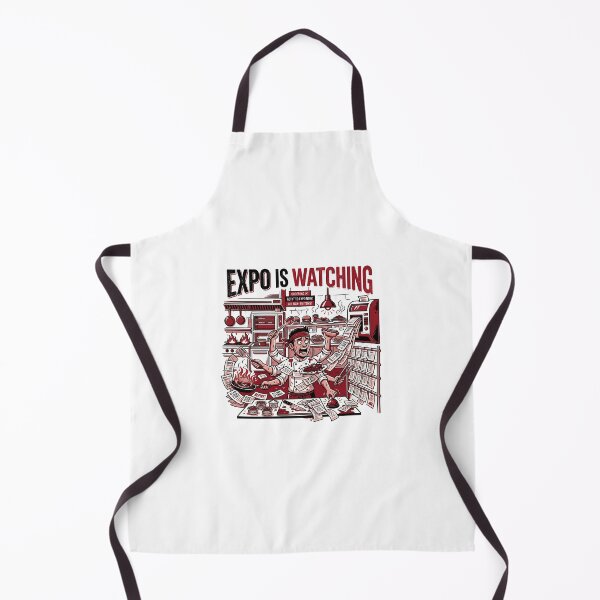 Item preview, Expo Is Watching Graphic Tee - Sarcastic Restaurant Crew Uniform Item designed and sold by BrewChef.