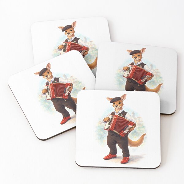 Item preview, Kangaroo on the accordion designed and sold by Silviasax .