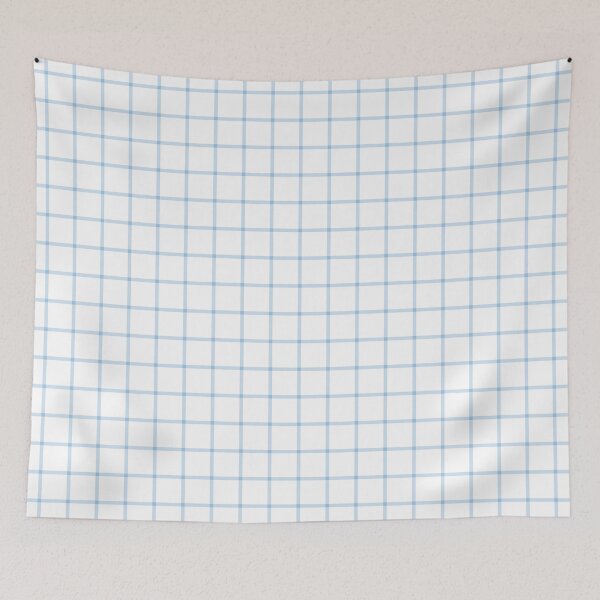Item preview, White And Baby Blue Mini Gingham Pattern designed and sold by pattern-archive.