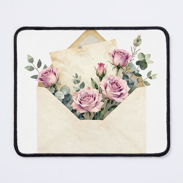 Item preview, Vintage Envelope Wildflowers Spilling | Romantic Letter Botanical Design designed and sold by Lyrical Soul.