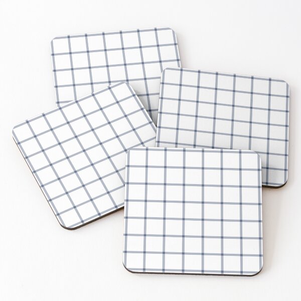 Item preview, White And Blue Mini Gingham Pattern designed and sold by pattern-archive.