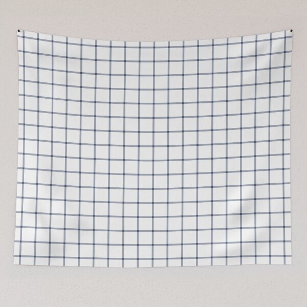 Item preview, White And Blue Mini Gingham Pattern designed and sold by pattern-archive.