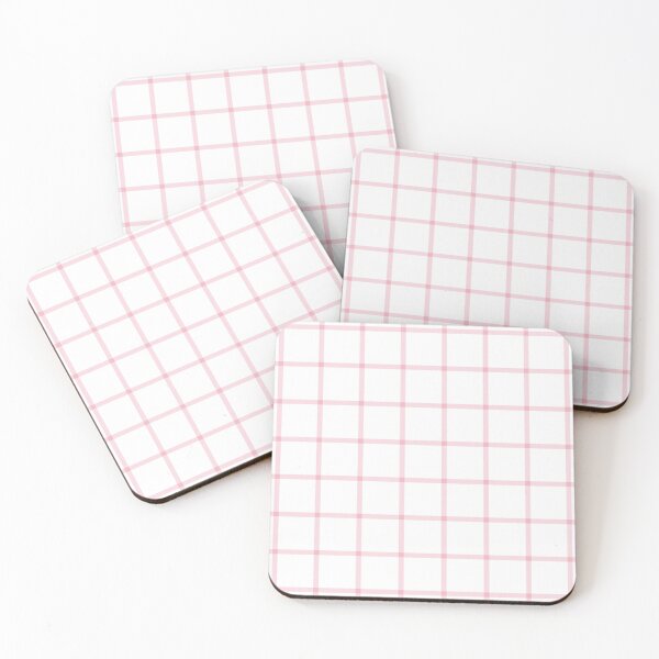 Item preview, White And Blush Mini Gingham Pattern designed and sold by pattern-archive.
