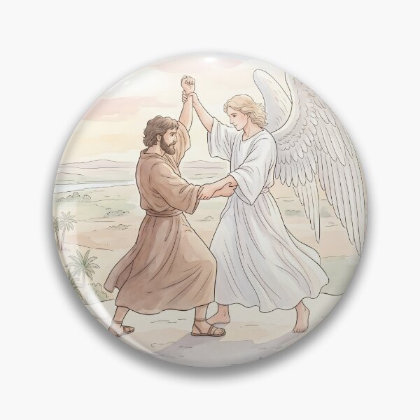 Item preview, Jacob Wrestling with the Angel Biblical Art designed and sold by RRRShop.